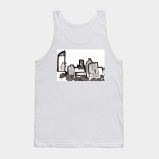 Brisbane City Skyline - View from Kangaroo Point Tank Top